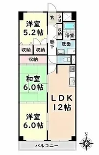 愛知県名古屋市天白区原5丁目【マンション】の間取り