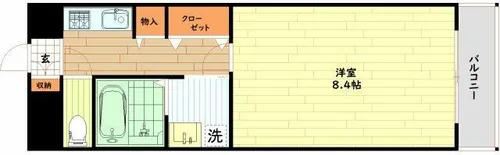 大阪府大阪市中央区本町橋【マンション】の間取り