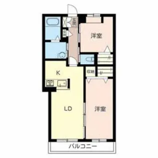 クレール北平野【2階】の間取り