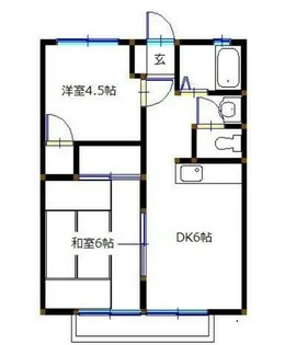 シャトー三木(借上)【2階】の間取り