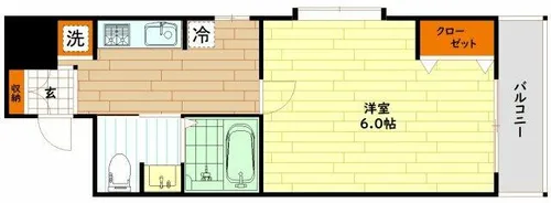 大阪府大阪市東成区東小橋2丁目【マンション】の間取り