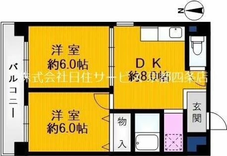 サングリエ広小路【3階】の間取り