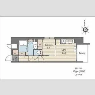 S-RESIDENCE天満橋ar【8階】の間取り