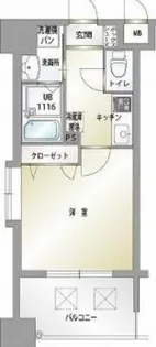 エンクレスト薬院Ⅲ【7号室】の間取り