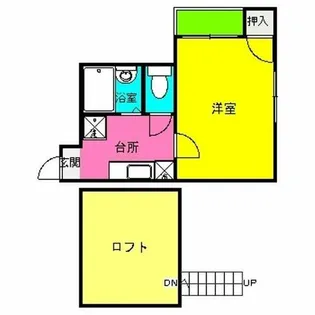 スルー・ヴァリⅠ【105号室】の間取り