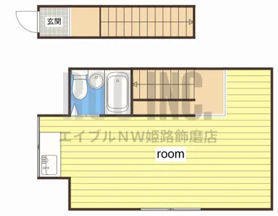 ユニハイツⅡ【2号室】の間取り