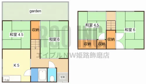 末広町二戸一【2階】の間取り