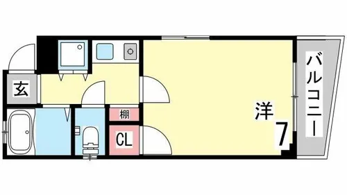 Berg【201号室】の間取り
