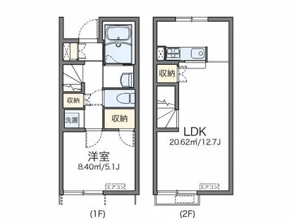 レオネクストコンフォルタ【1階】の間取り