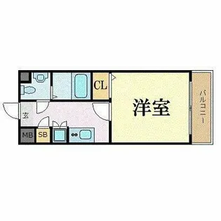 ダイナコートエスタディオ博多【9階】の間取り