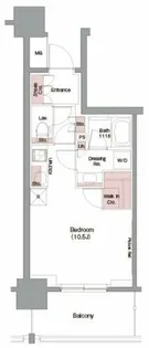 ザ・パークハビオ堂島【7階】の間取り