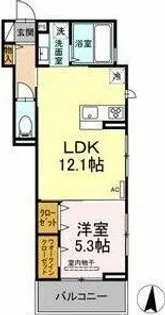 グラン弥富通【2階】の間取り