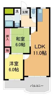 ベルカンポ甲子園【303号室】の間取り