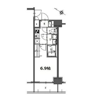 S-RESIDENCE神宮西駅前ascent【13階】の間取り