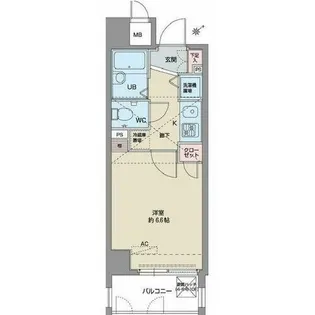 パルティール鶴舞【6階】の間取り