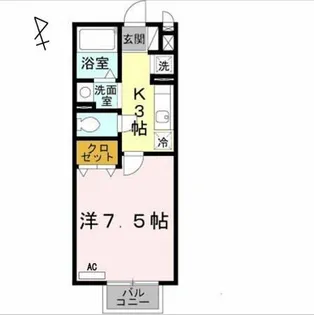 シャルマンコート【108号室】の間取り