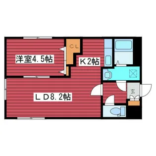 ecoa福住【2階】の間取り