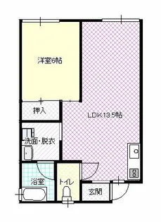 コーポ濱口【101号室】の間取り
