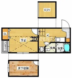 コンフォートベネフィス大橋4【1階】の間取り