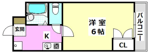 双葉6番館【205号室】の間取り