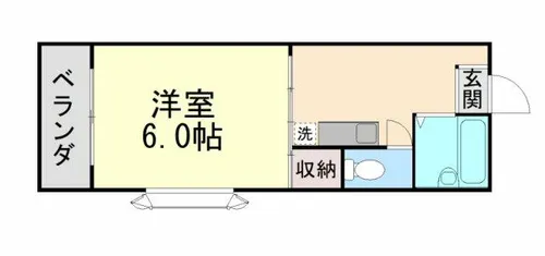 コスモハイツ高尾【201号室】の間取り