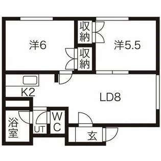 ウエストフィールド【2階】の間取り