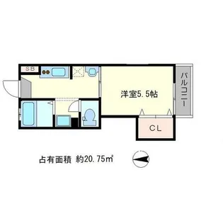 MiO聖護院【2階】の間取り