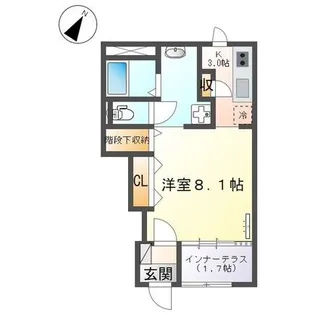 Berg4.5【102号室】の間取り