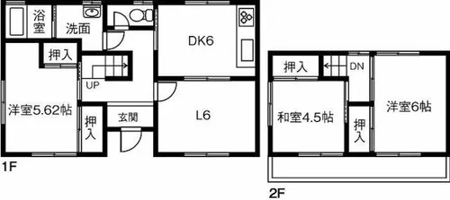 愛知県半田市花園町5丁目【一戸建】の間取り