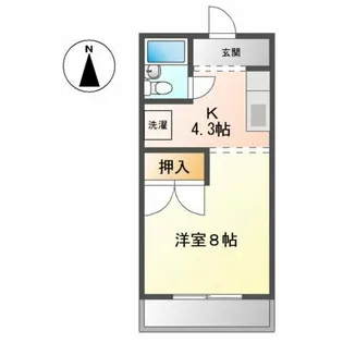 レジデンス犬山【1階】の間取り