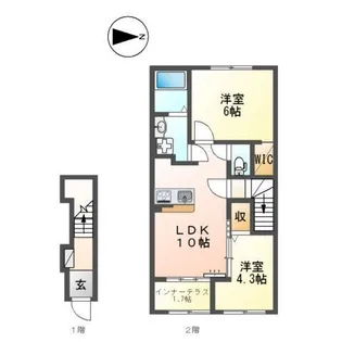 SERENATA SASAYAMA【2階】の間取り