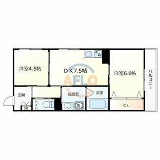 OrientCity勝山【3階】の間取り