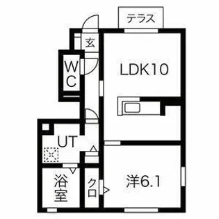 SumiKa【A101号室】の間取り