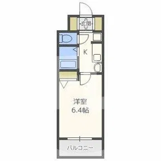 エステムコート梅田天神橋リバーフロント【9階】の間取り