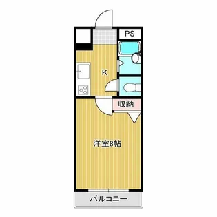 クレスト住吉【204号室】の間取り