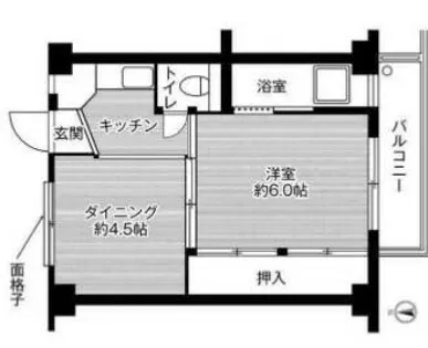 ビレッジハウス西夢前第二2号棟【0308号室】の間取り