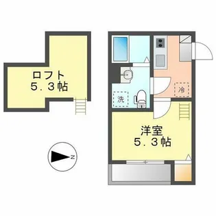 インフィニティーエル【201号室】の間取り