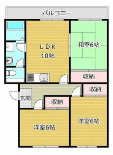 クレールフクトク【2階】の間取り