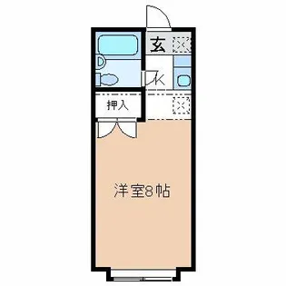 ビレッジ藤井(V)【104号室】の間取り