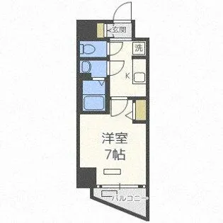 プレサンス梅田Ⅱ【4階】の間取り