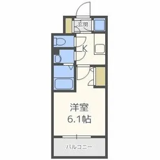 エスリード梅田グランノース【5階】の間取り
