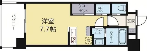 福岡県福岡市中央区清川2丁目【マンション】の間取り
