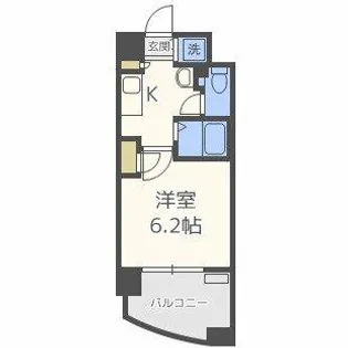 プレサンス天満ステーションフロント【2階】の間取り