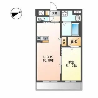 カーサフェリーチェ新生Ⅴ【3階】の間取り