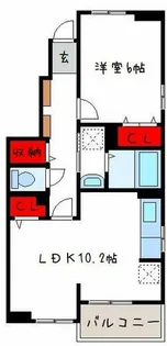 ヴェルデブリッサⅡ【1階】の間取り