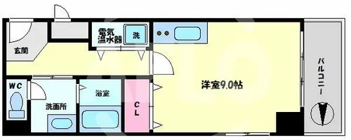 おおきに老松通りビル【6階】の間取り