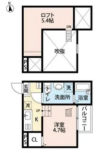 ラ・ロシェル【1階】の間取り