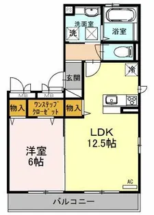 ヌカタコルンS【1階】の間取り