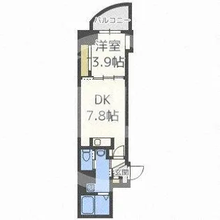 セレニテ梅田EST【13階】の間取り