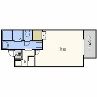 アリバ豊崎【5階】の間取り